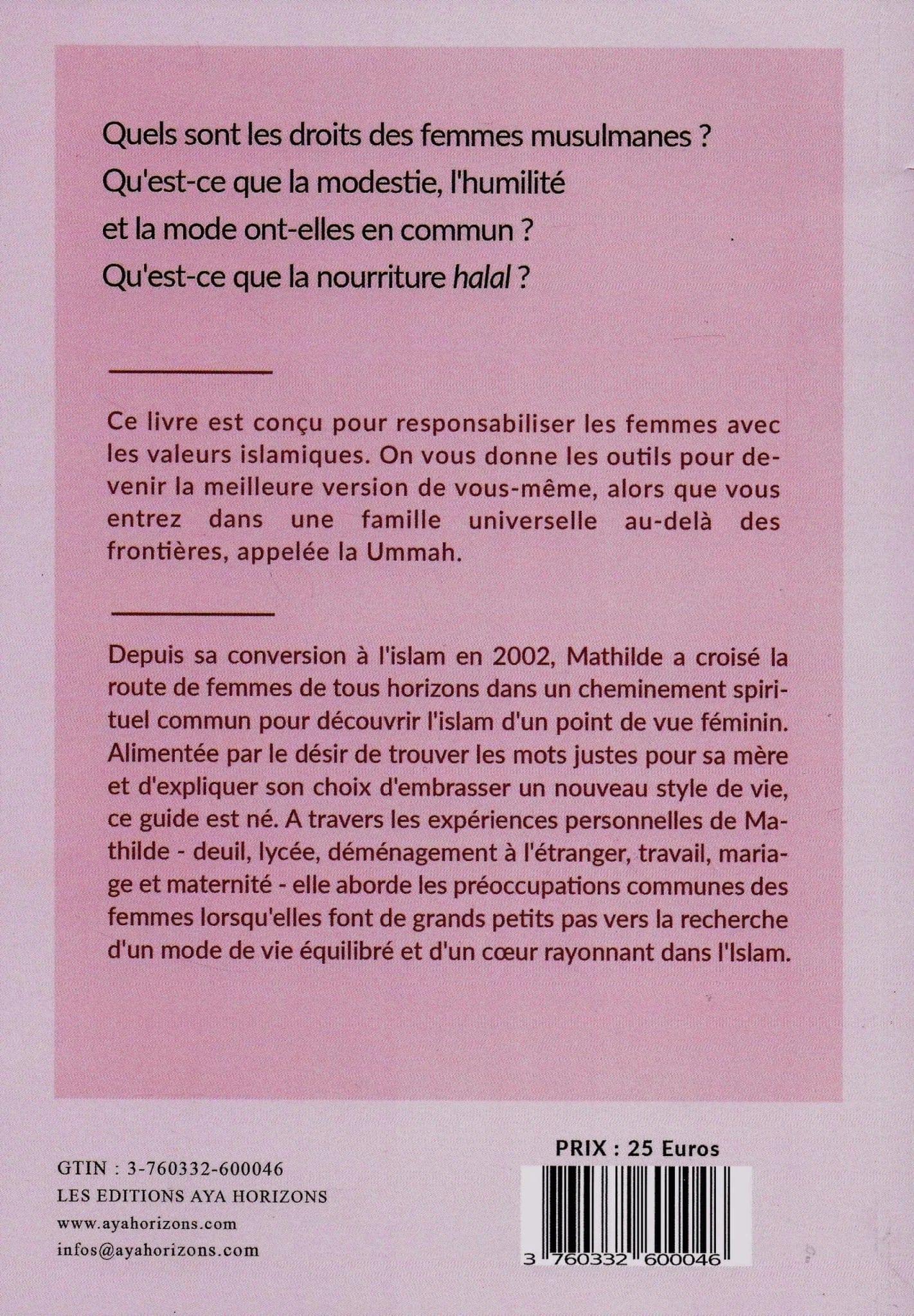 A grands petits pas de Mathilde Loujayne Aya Horizons Livre > Islam 3760332600084 Librairie Musulmane Al-imen