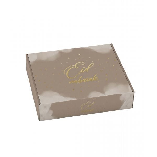 Boîte à pâtisserie Eid mubarak Hadieth Benelux Décorations Taupe 6013846170176 Librairie Musulmane Al-imen