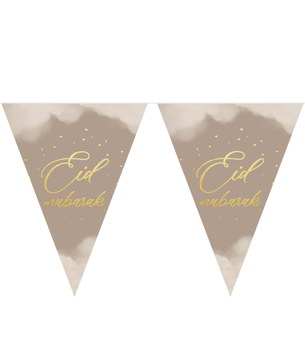 Drapeaux Eid Mubarak Hadieth Benelux Décorations Taupe 6013854637654 Librairie Musulmane Al-imen