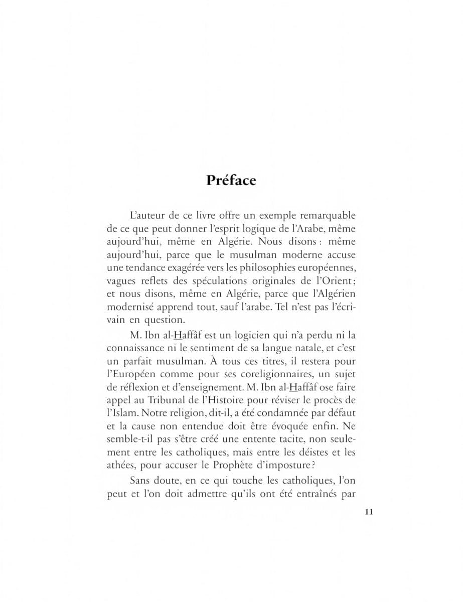 Introduction à l'étude de l'Islam par ‘Abd al-Rahmân Ibn al-Haffâf Al-Bayyinah Livre > Islam 9782385551049 Librairie Musulmane Al-imen