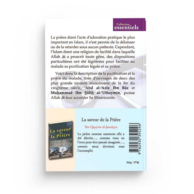 La purification & la prière du malade - Ibn Bâz & Ibn al-'Uthaymîn Al-Hadîth Livre > Islam 9782930395296 Librairie Musulmane Al-imen