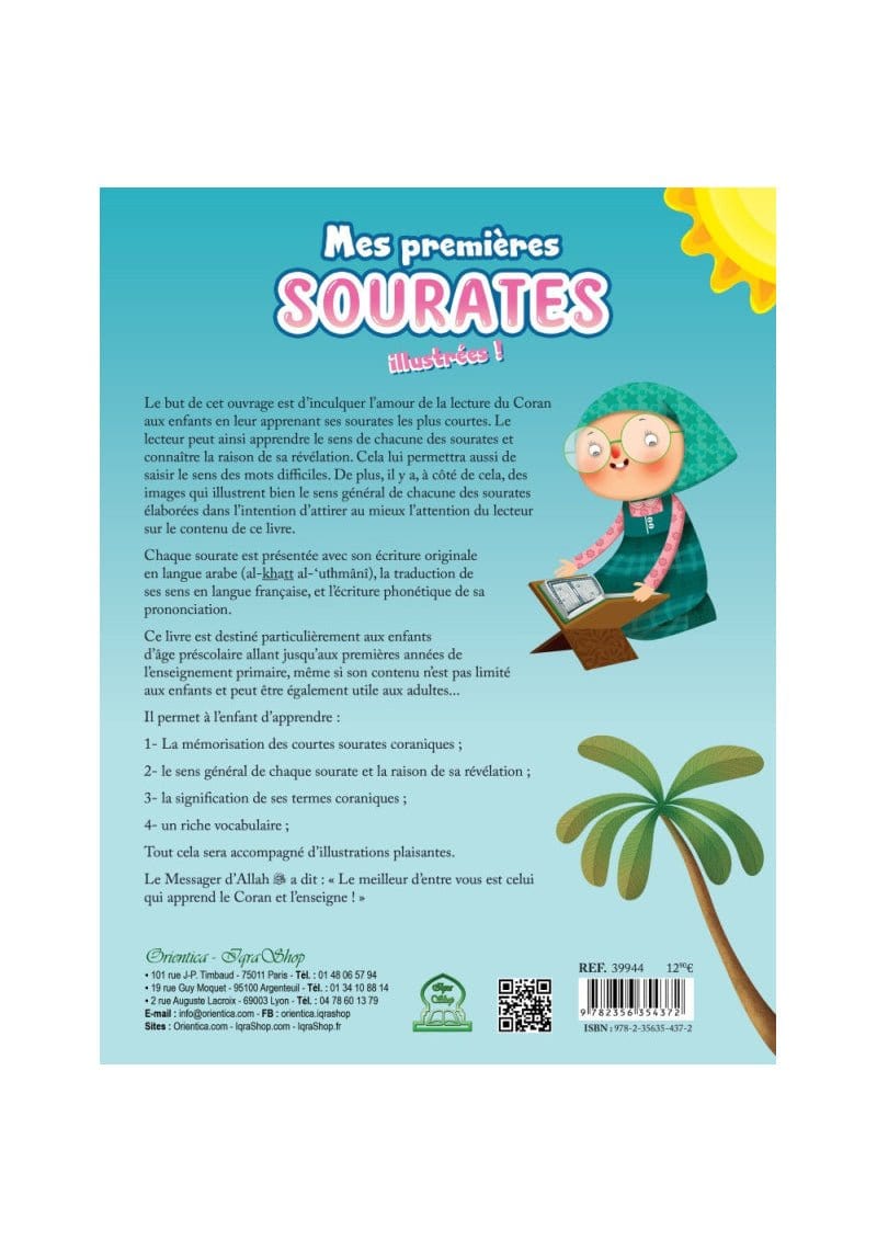 Mes Premières Sourates illustrées Orientica Livre > Islam 9782356354372 Librairie Musulmane Al-imen