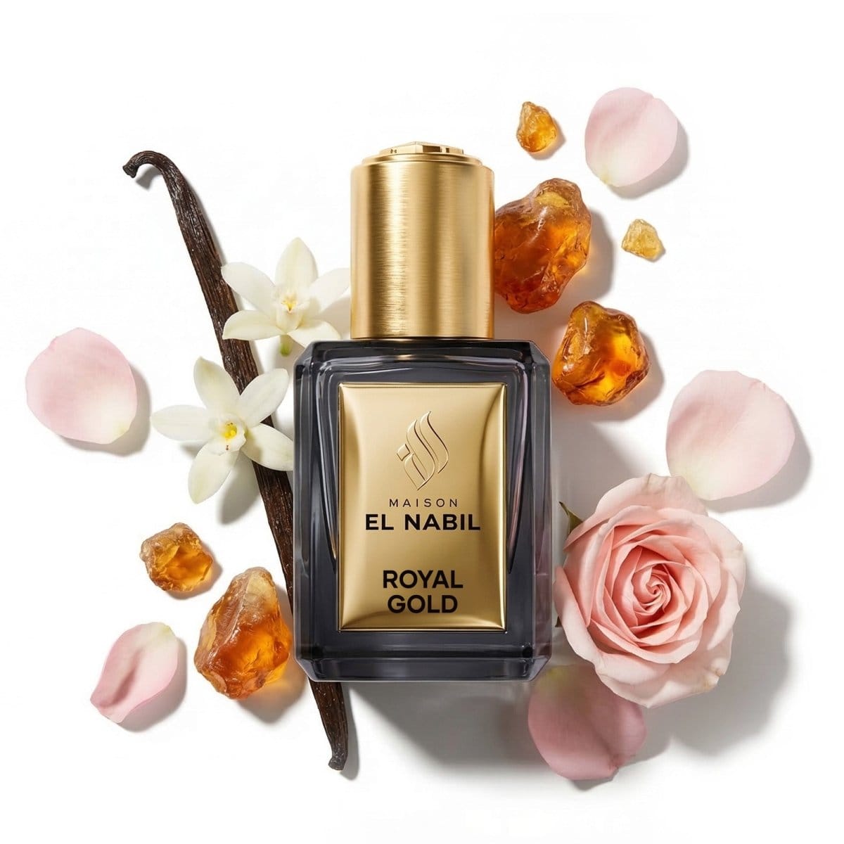 Parfum - El Nabil - Royal Gold - Extrait de parfum El Nabil Musk de poche 5060815002977 Librairie Musulmane Al-imen