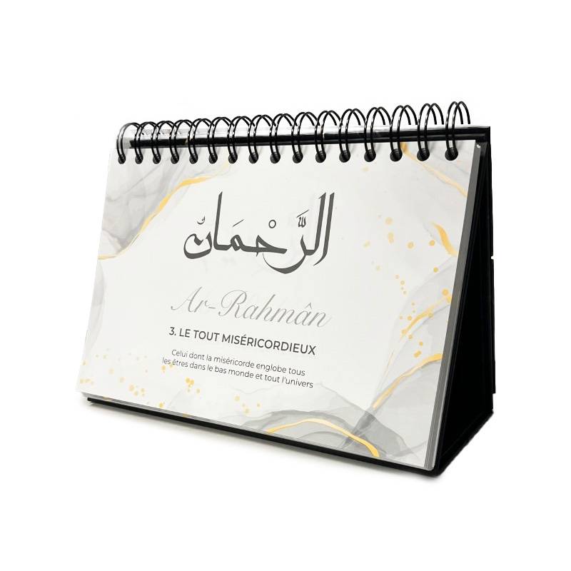 99 noms d'Allah - Mieux Le connaître pour mieux L'adorer - Calendrier chevalet Al-Hadîth Calendriers, organiseurs et agendas Librairie Musulmane Al-imen