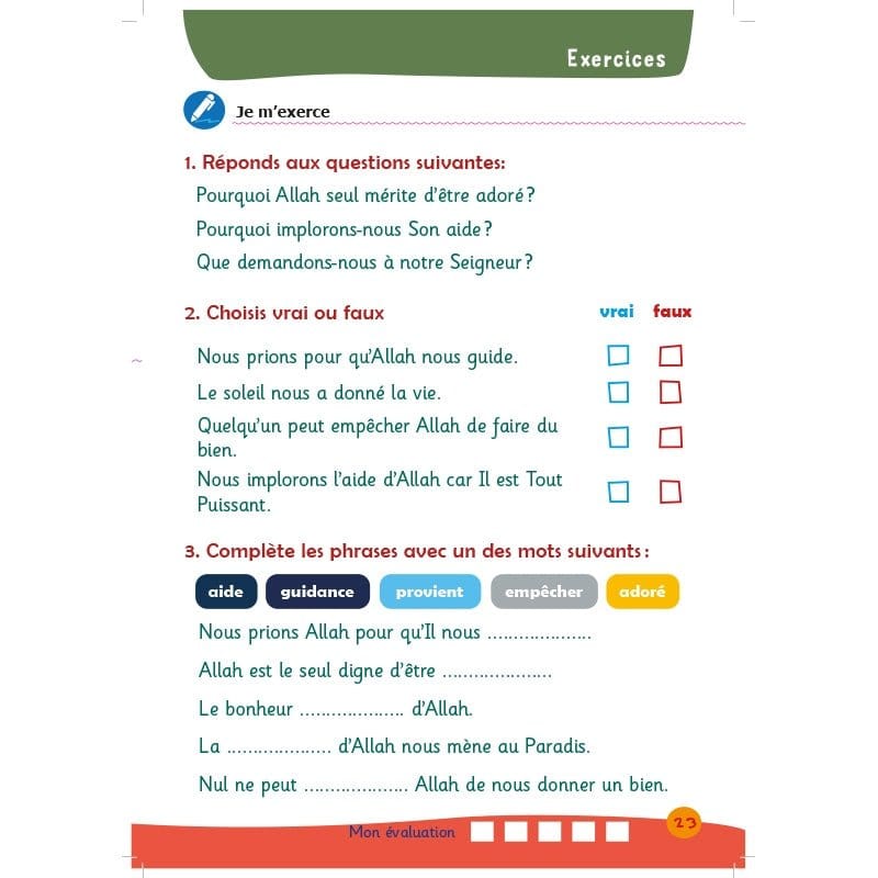 Arc-en-ciel 2 - Manuel d'enseignement des bases de l'Islam Al-Hadîth Livre Islam Enfant 9782875452511 Librairie Musulmane Al-imen