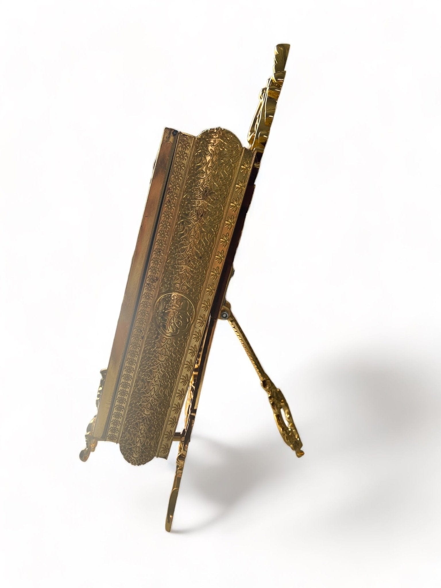 Coffret métallique de luxe pour Coran - Couleur doré Taille S - 21x16x5,5cm Librairie Al-imen Coffret Porte Coran 5430000234184 Librairie Musulmane Al-imen