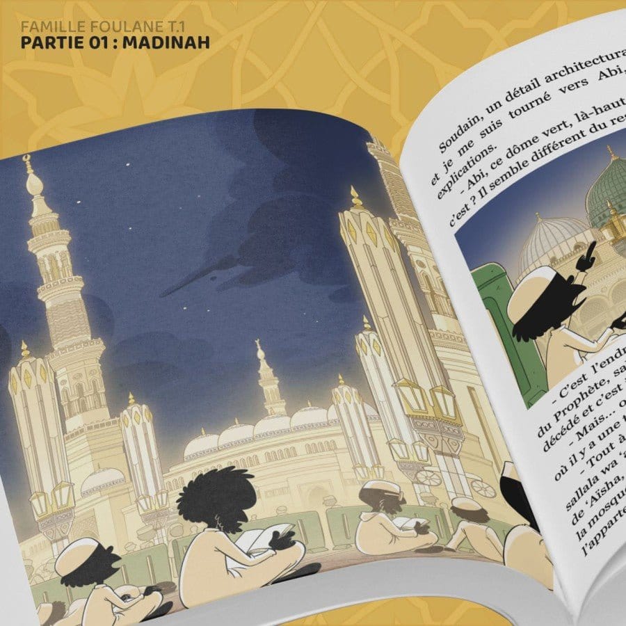 La famille Foulane (Tome 10) – En ‘Omra (Partie 1 : Madinah) de Norédine Allam BDouin Livre Islam Enfant 9789998770577 Librairie Musulmane Al-imen