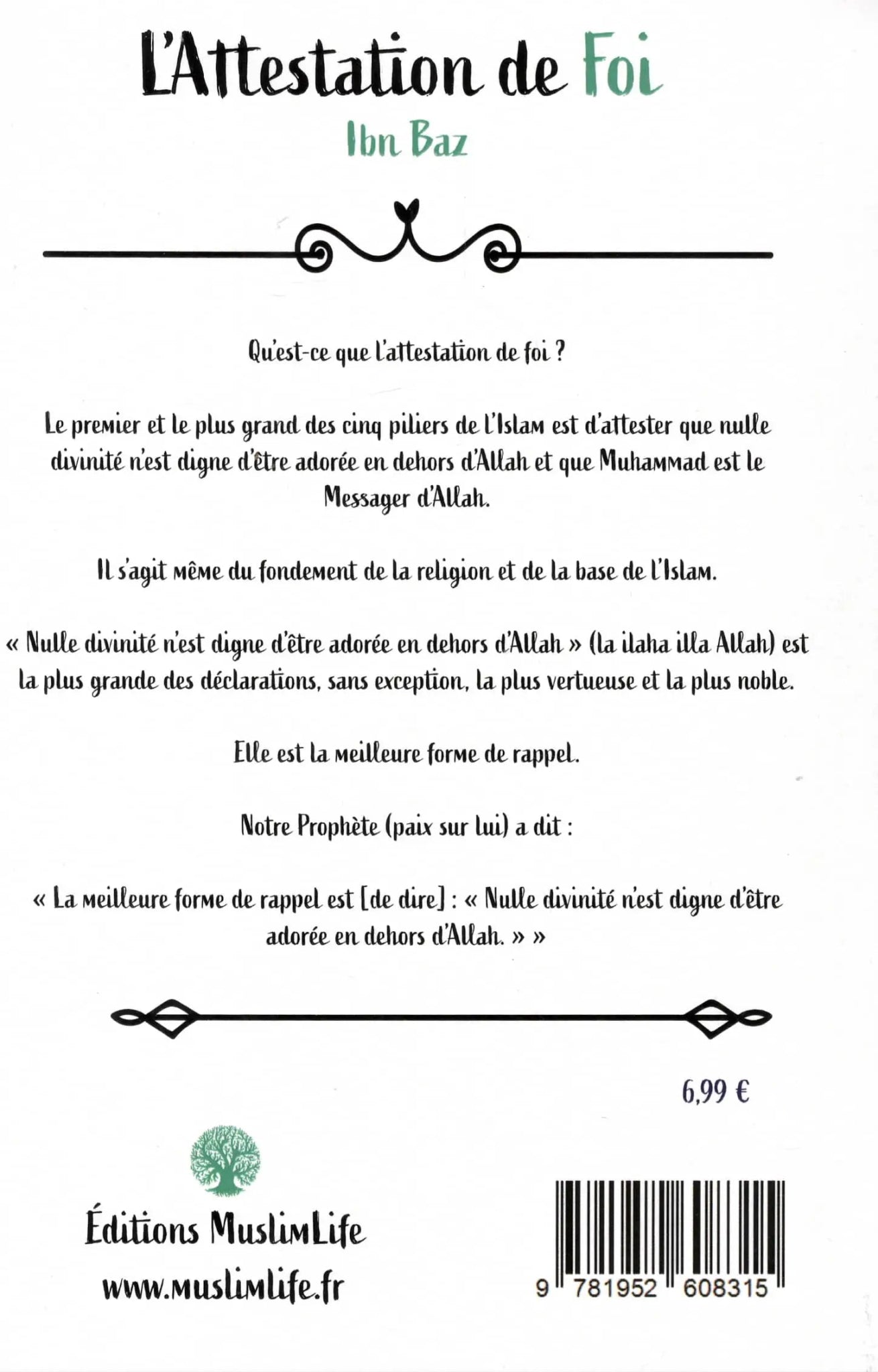 L’Attestation de Foi (Ibn Baz) Al - imen