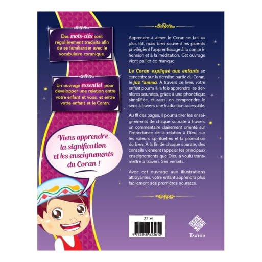 Le Coran expliqué aux enfants Juz Amma ( + POSTER ) Tawhid Livre Islam Enfant 9782848623986 Librairie Musulmane Al-imen