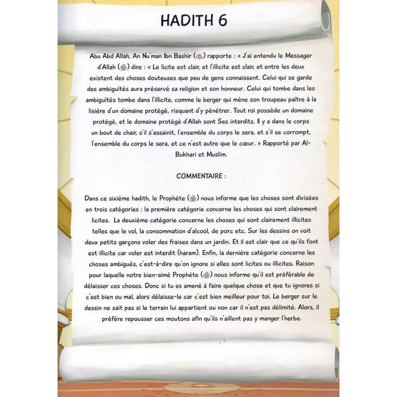 Les 40 Hadiths An - Nawawi - Illustré et commenté pour les Enfants (Arabe/Français) Al - imen