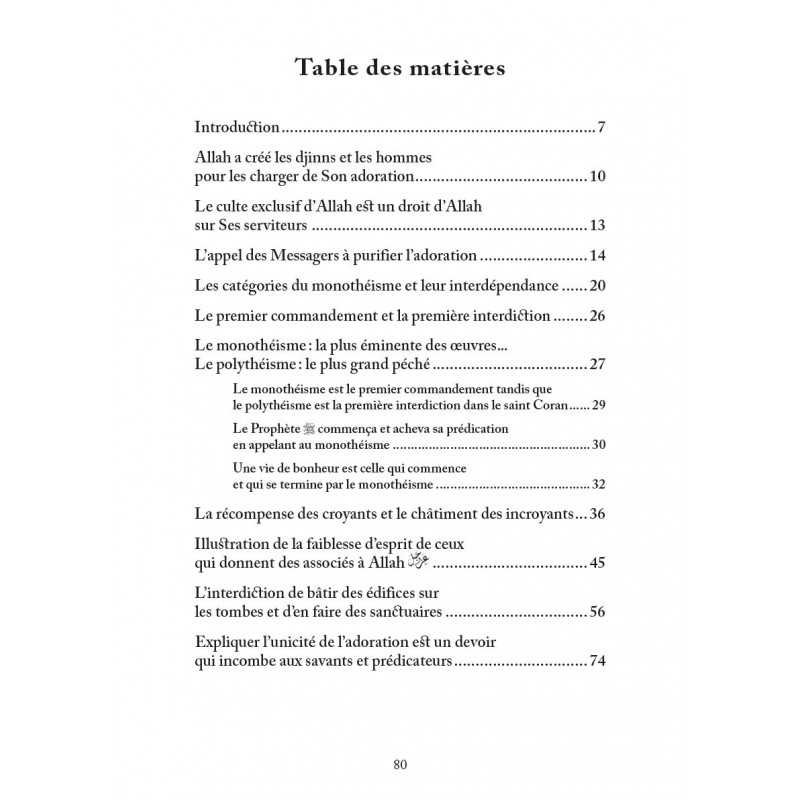 L'importance du Tawhid dans l'adoration - ‘Abd al - Muhsin al - ‘Abbâd Al - imen