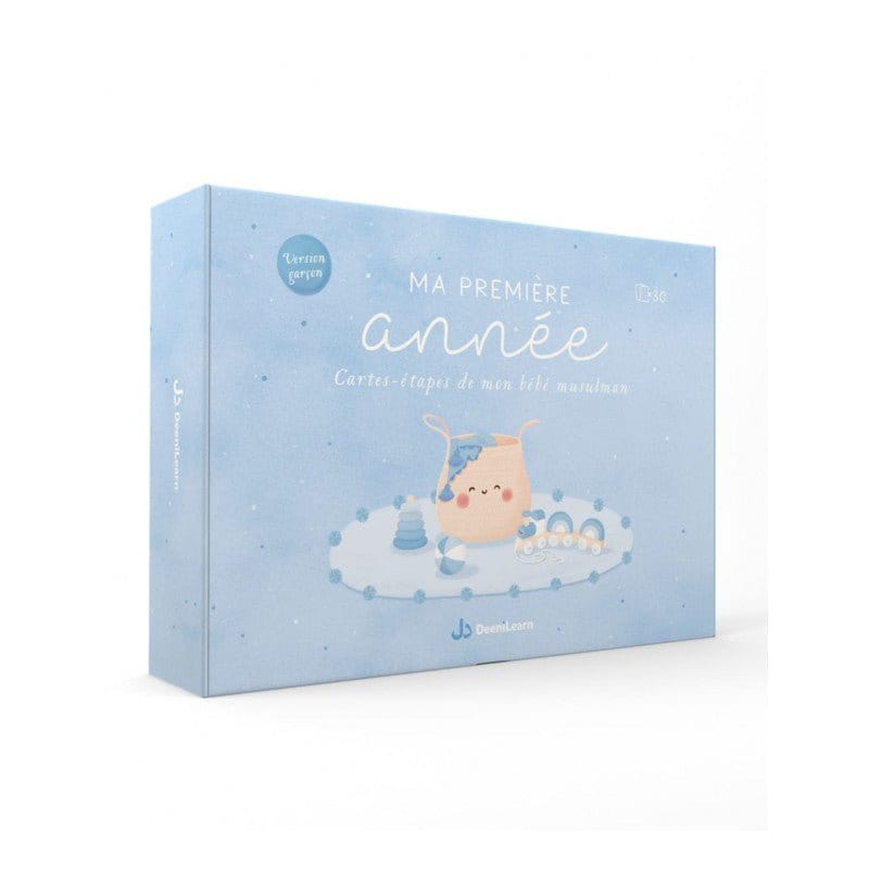 Ma première année : Cartes-étapes de mon bébé musulman (Version garçon Bleu) - Dès 3 ans - DeeniLearn DeeniLearn Jeu Islam 9782931241202 Librairie Musulmane Al-imen