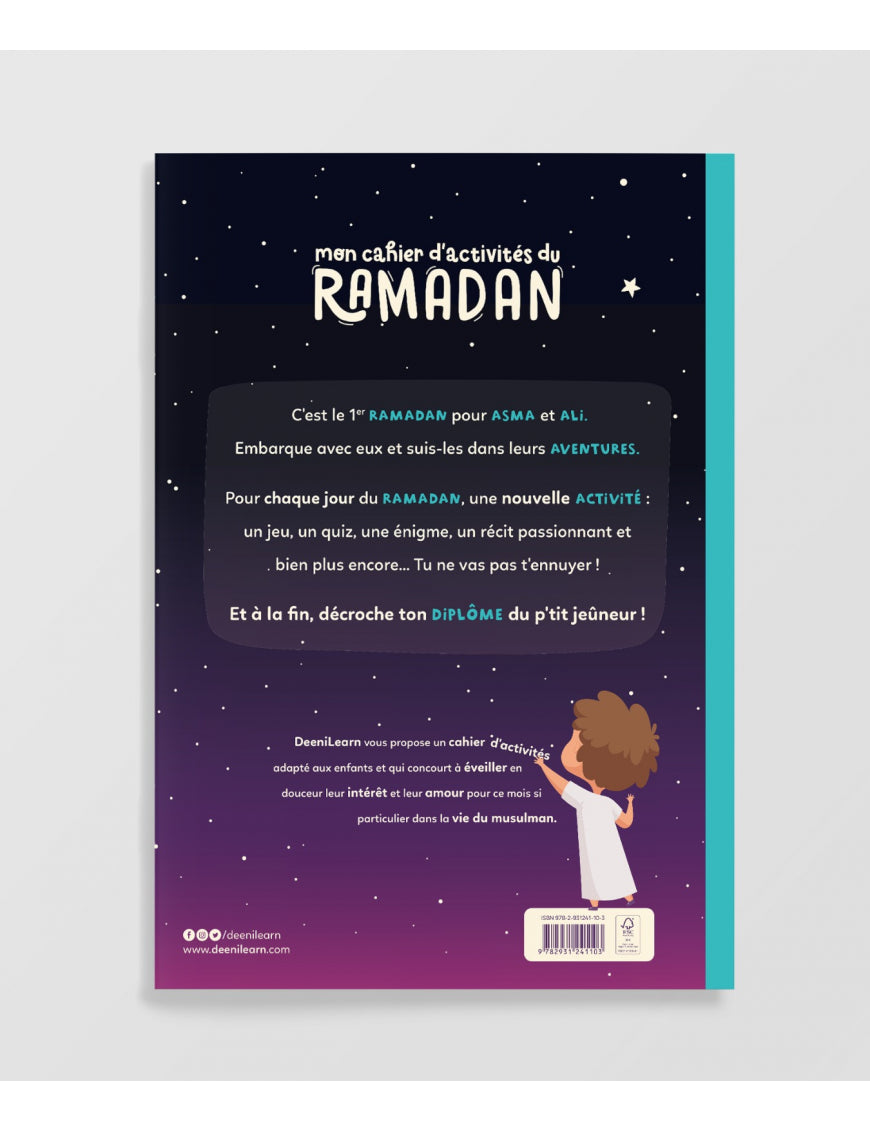 Mon cahier d'activités du ramadan - dès 6 ans - DeeniLearn - Éditions Al-Qamar