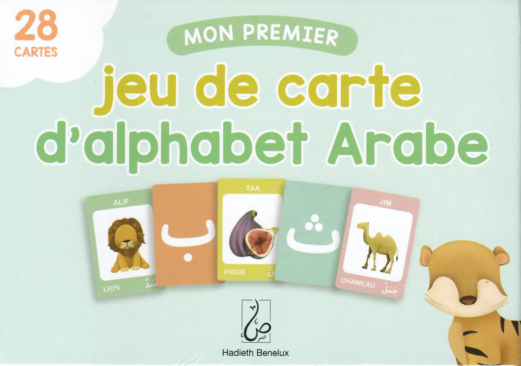 Mon premier jeu de carte de l’alphabet Arabe (28 cartes) Al - imen