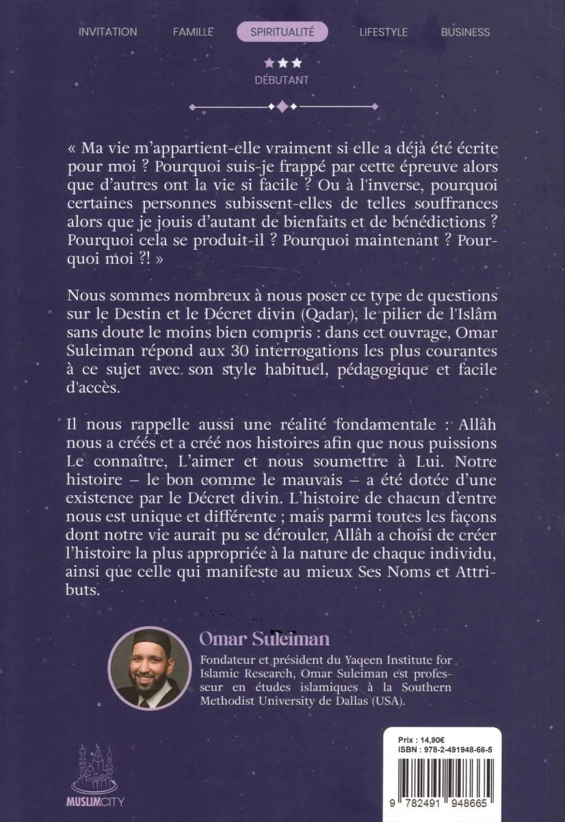 Pourquoi moi ? par Omar Suleiman MuslimCity Livre > Islam 9782491948665 Librairie Musulmane Al-imen