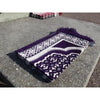 Tapis de Prière en Velours - Contour géométrique - Fond Violet foncé Al - imen