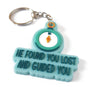 He found you lost and guided you sleutelhanger